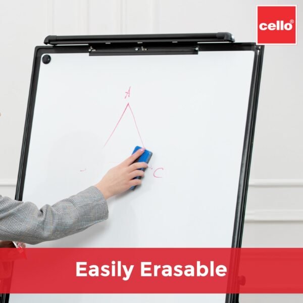 Cello Whitemate Whiteboard Markers | Set Of 4 Markers And 1 Duster | 4 Assorted Ink Colours | Bold Point Marker Pens With Easily Refillable And Erasable Ink | Writes Longer. - Image 8
