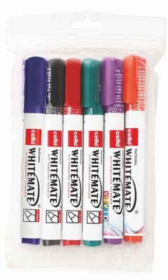 Cello Whitemate Whiteboard Markers Set of 6 (Multicolored) …