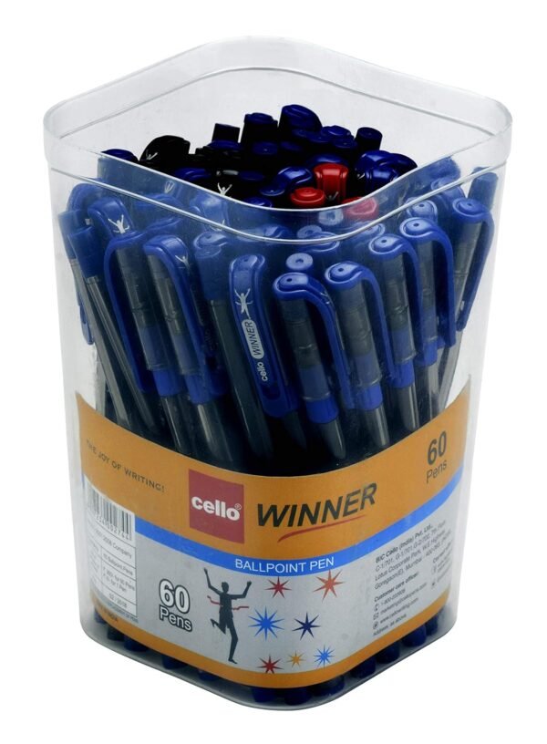 Cello Winner Ball Pen Set - Pack of 60 (Blue) (Assorted)- - Image 2