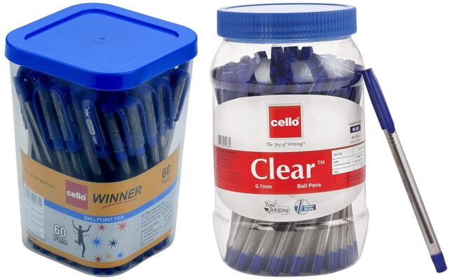 Cello Winner Ball Pen Set - Pack of 60 (Blue) (Assorted) Cl…