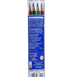 Alternative view of DOMS 12 Colour Pencils 3mm - 12 Colours (Silver & Gold Shade Free Inside) - Soft Wood Hexagonal Colour Pencils