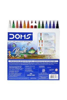 DOMS 14 Shades Brush Pen Box Pack | Super Soft Tip With Bri…