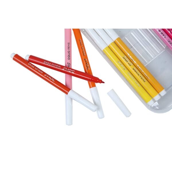 Doms Aqua 24 Shades Watercolour Sketch Pen Set | Unique Push Resistant Tip With Bright & Intense Colors | Non-Toxic & Safe For Kids | Colourful Sketching, Doodling & Mandala Art | Pack of 1 - Image 5