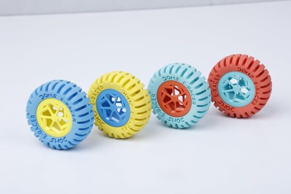 DOMS E-Racer Erasers Pack of 20| Round Wheel Shape for Better Grip| for Neat & Clean Erasing| Best Birthday Gift for Children| Non-Toxic & Safe for Children - Image 2