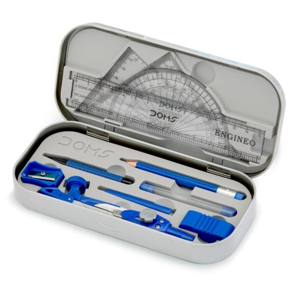 DOMS ENGINEO GEOMETRY BOX AND MATHEMATICAL DRAWING INSTRUMENT (2 IN 1 CONVERTIBLE LEG JOINT) - Image 4