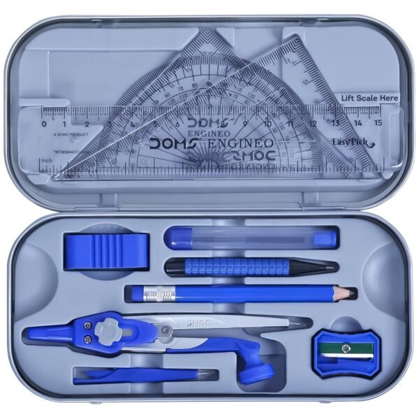 DOMS ENGINEO GEOMETRY BOX AND MATHEMATICAL DRAWING INSTRUMENT (2 IN 1 CONVERTIBLE LEG JOINT) - Image 7