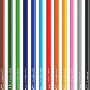 Alternative view of DOMS Fsc 12 Colour Pencil Flat Tin|Multicolor