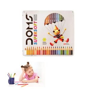Alternative view of DOMS Fsc 24 Colour Pencil Flat Tin,Multicolor