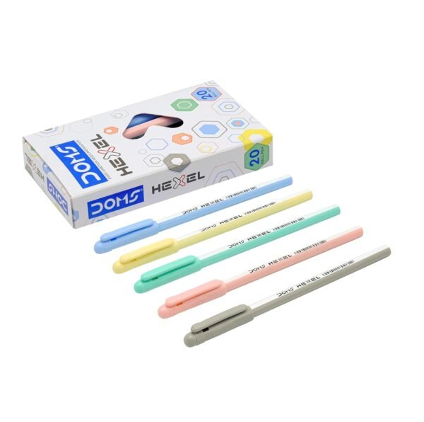 DOMS HEXEL PEN BLUE 20 PCS BOX - Image 6