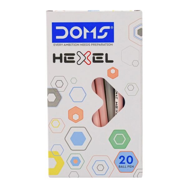 DOMS HEXEL PEN BLUE 20 PCS BOX - Image 7