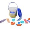 DOMS Modelling Dough 15 Shades(300 GM) |DIY Art & Craft |Soft, Colourful, Easily Kneadable | Safe and Non-Toxic | Including 4 Shape Toys, 1 Hand Roller, 1 Spatulla Inside