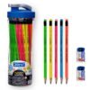 DOMS Neon R/T Pencil 50 Pcs Pencil Sipper, Grey
