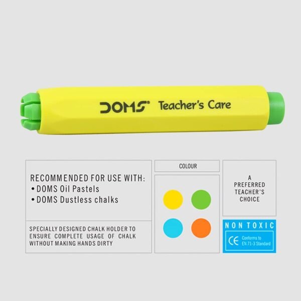 DOMS Non-Toxic Chalk & Oil Pastel Holder, Set of 5 Pcs - Image 2