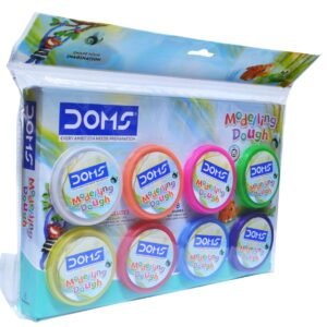 Alternative view of DOMS Soft Modelling Dough Clay 8 Vibrant Shades with 8 Creative Tools| Non Toxic Safe for Children| 6 Shape Toys, One Hand Roller & One Spatula|
