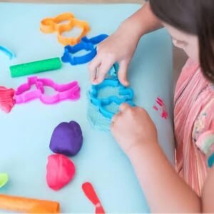 Alternative view of DOMS Soft Modelling Dough Clay 8 Vibrant Shades with 8 Creative Tools| Non-Toxic Safe for Children| 6 Shape Toys, One Hand Roller & One Spatula| Pack of 2
