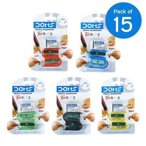 DOMS Two Dooz Pencil Sharpner,Pack of 15 - Image 4