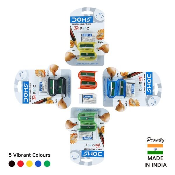 DOMS Two Dooz Pencil Sharpner,Pack of 15 - Image 5