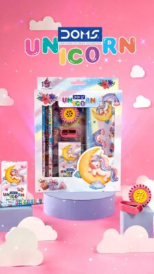 DOMS Unicorn Stationery Kit| Includes 1 Unicorn Compass Box…