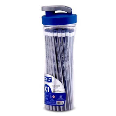 DOMS X1 PENCIL 50 PCS PENCIL SIPPER, Black