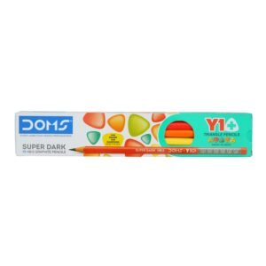 Alternative view of DOMS Y1 + Super Dark HB/2 Graphite Pencil Box Pack | Triangular Shape For Easy Hold & Comfortable Writing | Free One Eraser & Sharpner With Each Pack | Set Of 10 Pencils x Pack Of 2