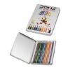 Doms 12 Shades Super Soft Color Pencils Flat Tin Box | Smooth Color Application | For Blending & Experimenting Different Art Strokes | Non-Toxic & Safe For Childrens | Pack of 1