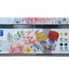 Doms Acrylic Colours 12 Shades Kit15ml| Includes Gold & Silver With 2 Brushes Included in the Box| DIY Paint Rich Pigment Paint For Canvas Wood Metal Leather|