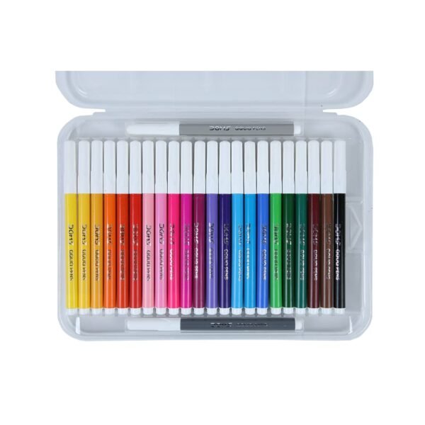 Doms Aqua 24 Shades Watercolour Sketch Pen Set | Unique Push Resistant Tip With Bright & Intense Colors | Non-Toxic & Safe For Kids | Colourful Sketching, Doodling & Mandala Art | Pack of 2 - Image 4