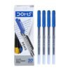 Doms DF 0.6 GL Ball Point Pens Box Pack | Lightweight & Sleek Body | Created For Smooth, Dark & Uninterrupted Writing | Use & Throw Pen | Blue Ink, Pack of 40 Pens