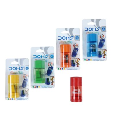 Doms ErasNer Eraser + Sharpner Blister Pack | Durable and S…