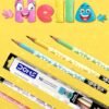 Doms Extra Dark 2B Graphite 30 Pencils Value Pack| Karbon/Hello/Fusion-10 Each| Triangular Body For Better Grip & Comfortable Long Writing| FREE Eraser & Sharpener Inside| For Daily Writing Use