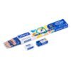 Doms Groove HB/2 Super Dark Graphite Pencil Box Pack | Innovative Groove For Perfect Grip | Free Eraser & Sharpner Inside | Pack of 30 Pencils