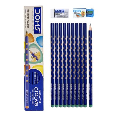 Doms Groove HB/2 Super Dark Graphite Pencil Box Pack | Inno…
