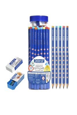 Doms Groove Super Dark HB/2 Graphite Pencils Jar Pack | Inn…