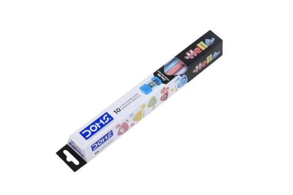 Doms Hello X-Tra Dark Pencil (pastel Shades) with Free Erasner (Erase + Sharp)