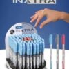Doms INXTRA 0.7mm BALLPOINT PENS|SOFT RUBBERIZED GRIP FOR COMFORTABLE & SMOOTH WRITING| CONTAINS 40 PCS| INK BLUE