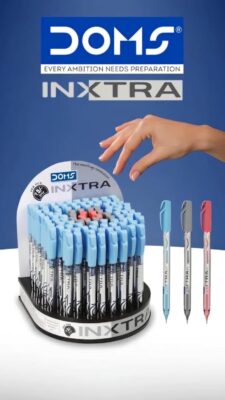 Doms INXTRA 0.7mm BALLPOINT PENS|SOFT RUBBERIZED GRIP FOR C…