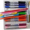 Doms Majestic Basket Super Soft Brush Pens Colour Alongwith 12 Brilliant Colours Pencils Set|Multicolor