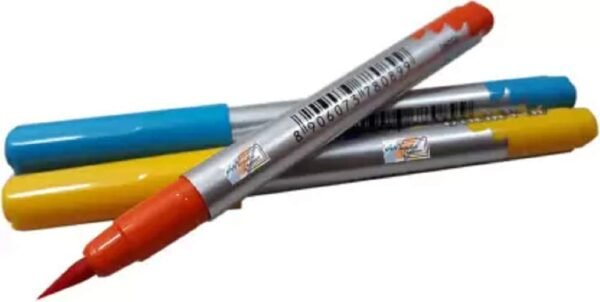 Doms Majestic Basket Super Soft Brush Pens Colour Alongwith 12 Brilliant Colours Pencils Set|Multicolor - Image 2
