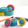 Doms Mini E-Racer Wheel Shape Erasers Pack of 40 Value Pack| Attractive Colors| Better Grip, Clean & Neat Erasing| Best Birthday Gift for Children, Multi-Color