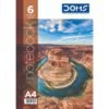 Doms Nature Series 6 Subject Spiral Notebook | A4, 57 GSM, Single Line, 300 Pages | 29.7 x 21 CM | The Book is Sturdy & Long Lasting | Pack Of 1 | Color And Design May Vary