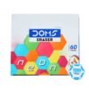 Doms Neon Hex Dust Free Eraser 60 Pcs Neon Pencil Nrt 10 Pcs
