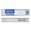 Doms Neon Pencil Nrt 10 Pcs Q Series 15cm Transparent Scale (Pack of 10)