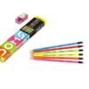 Doms Neon Rubber Tipped HB/2 Graphite Pencils Box Pack | Non-Toxic | Free Sharpner Inside The Box | Easy & Smooth Sharpening | Pack Of 30 Pencils