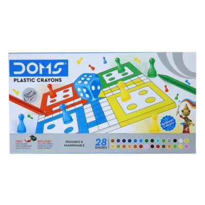 Doms Non-Toxic 28 Shades Super Smooth Plastic Crayons | Era…