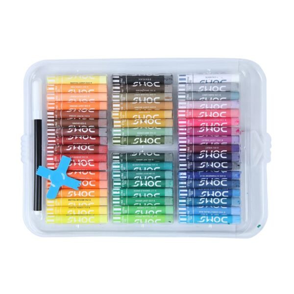 Doms Oil Pastel 50 Shades Plastic Pack Plastic Crayon 28 Shades Round Tin - Image 2