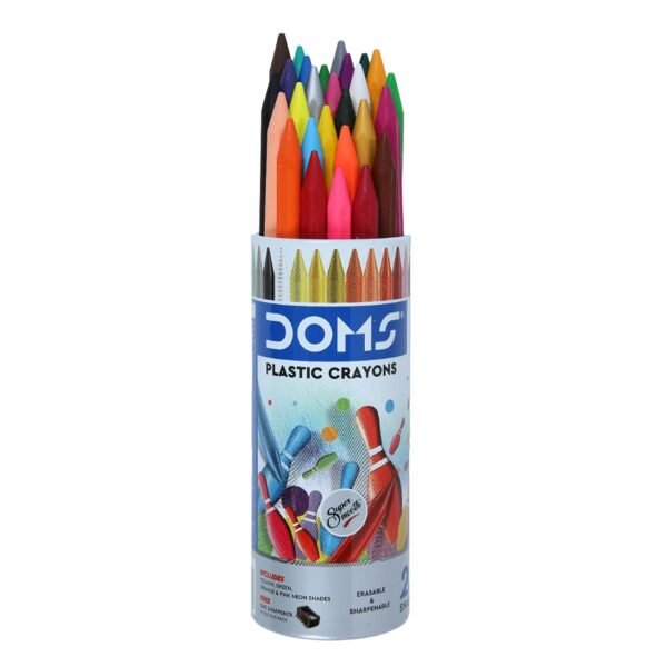 Doms Oil Pastel 50 Shades Plastic Pack Plastic Crayon 28 Shades Round Tin - Image 4
