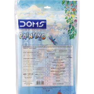 Alternative view of Doms Painting Kit | Perfect Value Pack | Kit for School Essentials | Gifting Range for Kids | Combination of 9 Painting & Coloring Items | Pack of 1 Multicolor