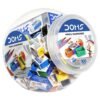 Doms Pencil Sharpener Jar Pack | Smooth & Breakless Sharpening | Free 20 Pieces Eraser Inside The Jar | Sharpners for Kids, School & Stationery | Multicolour, Pack of 100 Pieces