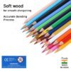 Doms Soft Core Colour Pencil Set for Kids, Standard (Multicolour)