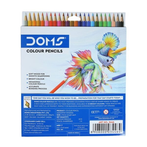 Doms Soft Core Colour Pencil Set for Kids, Standard (Multicolour) - Image 3